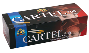 Cigarette filtered tubes CARTEL 200  x 50 boxes