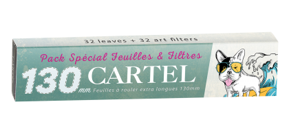 CARTEL 130 mm Zigarettenpapier + tips /Surfen/