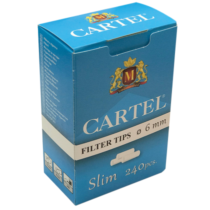 Filter Tips CARTEL SLIM 6/15 mm x 240 in box