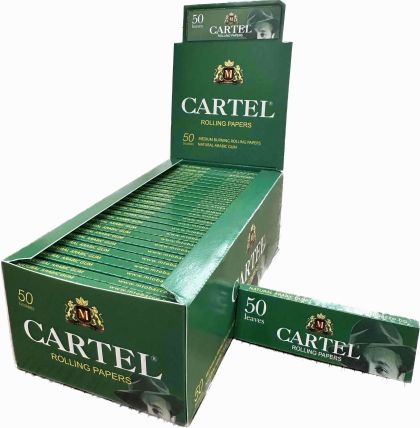 Rolling papers CARTEL GREEN 50 x 50 pcs.