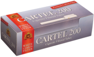 Cigarette Filtered Tubes CARTEL 200 CARBON/CHARCOAL