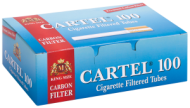 Cigarette Filtered Tubes CARTEL 100 CARBON/CHARCOAL