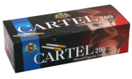 Cigarette filtered tubes CARTEL 200  x 50 boxes