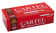 Cigarette filtered tubes CARTEL 100's RED x 50 boxes