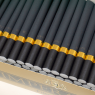 Cigarette tubes IMPERATOR 200 Carbon 20 mm BLACK & GOLD