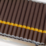 Brown cigarette filtered tubes IMPERATOR 200 - 25 mm BROWN & GOLD