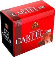 Cigarette filtered tubes CARTEL Filter Plus 20 mm - 500  x 20 boxes