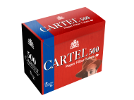 Cigarette tubes with paper filter Cartel 500 PAPER