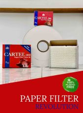 Cigarette tubes with paper filter Cartel 500 PAPER