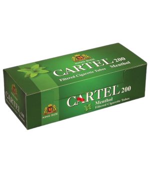 Cigarette filtered tubes CARTEL Menthol 200